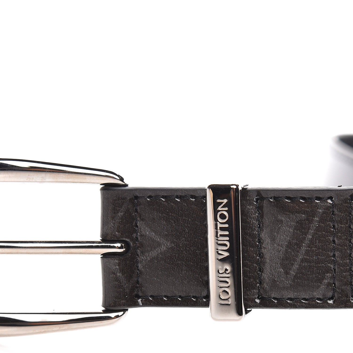 Louis Vuitton Glaze Calfskin Monogram Eclipse Ouest 30mm Belt 100 40 7 of 7