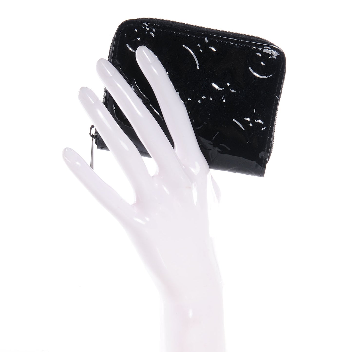 Vernis Zippy Coin Purse Wallet Noir Magnetique
