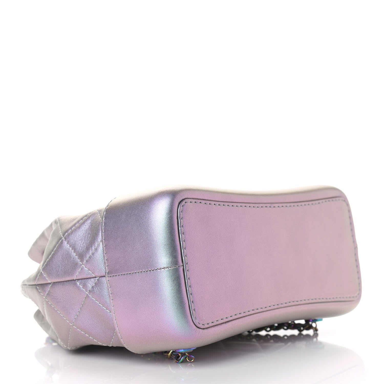 Chanel Iridescent Lambskin Calfskin Small Quilted Gabrielle Backpack Light Purple 4 of 11