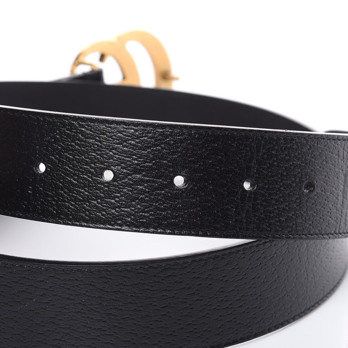 Textured Calfskin Double G 40mm Belt 90 36 Black