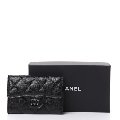 Chanel Caviar Quilted Flap Card Holder Black 10 of 10