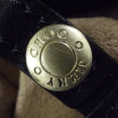 Jimmy Choo Leather Suede Mahala Black 8 of 9