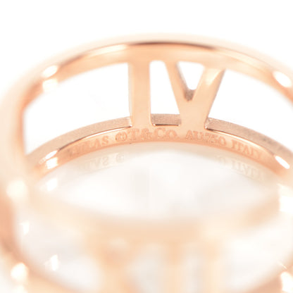 Tiffany 18K Rose Gold Atlas Open Ring 5.5 3 of 4