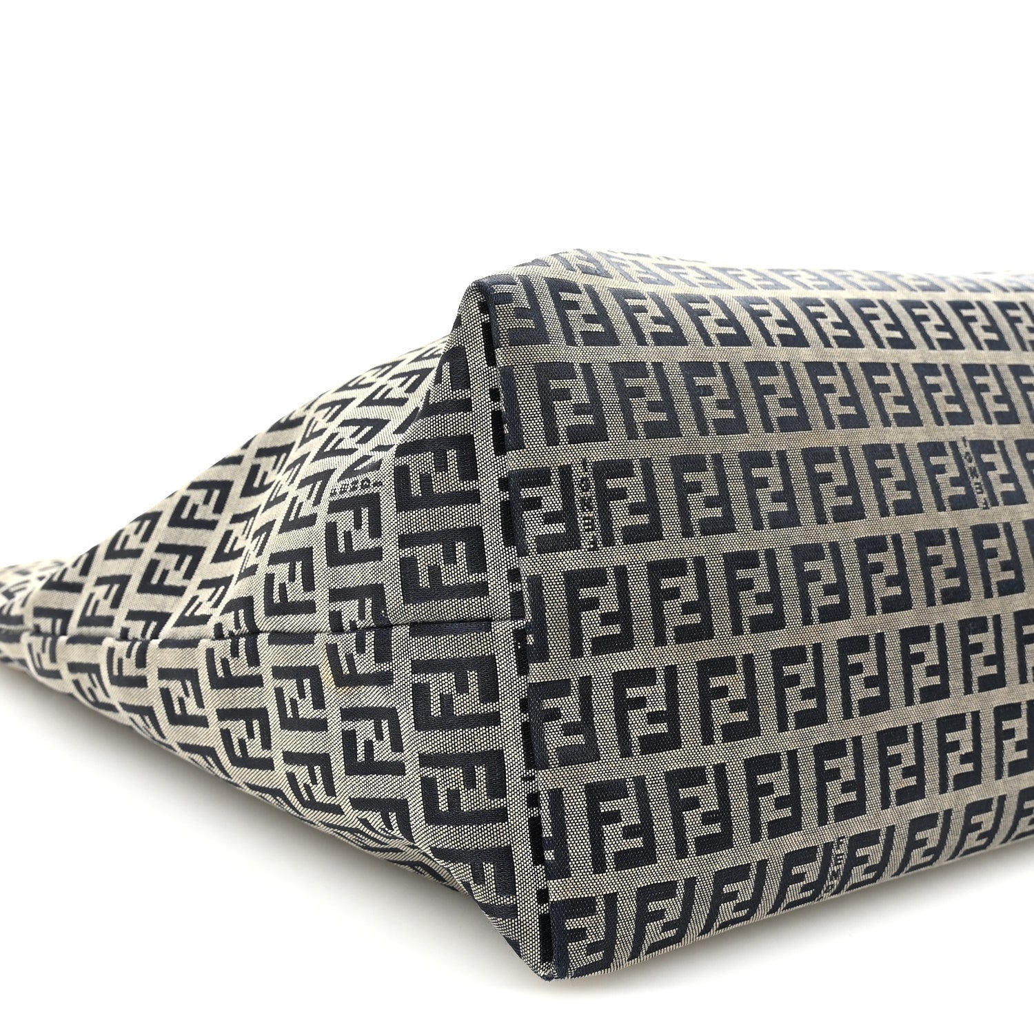 Fendi Zucchino Large Shopper Tote Navy 8 of 9