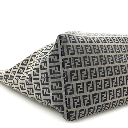 Fendi Zucchino Large Shopper Tote Navy 8 of 9