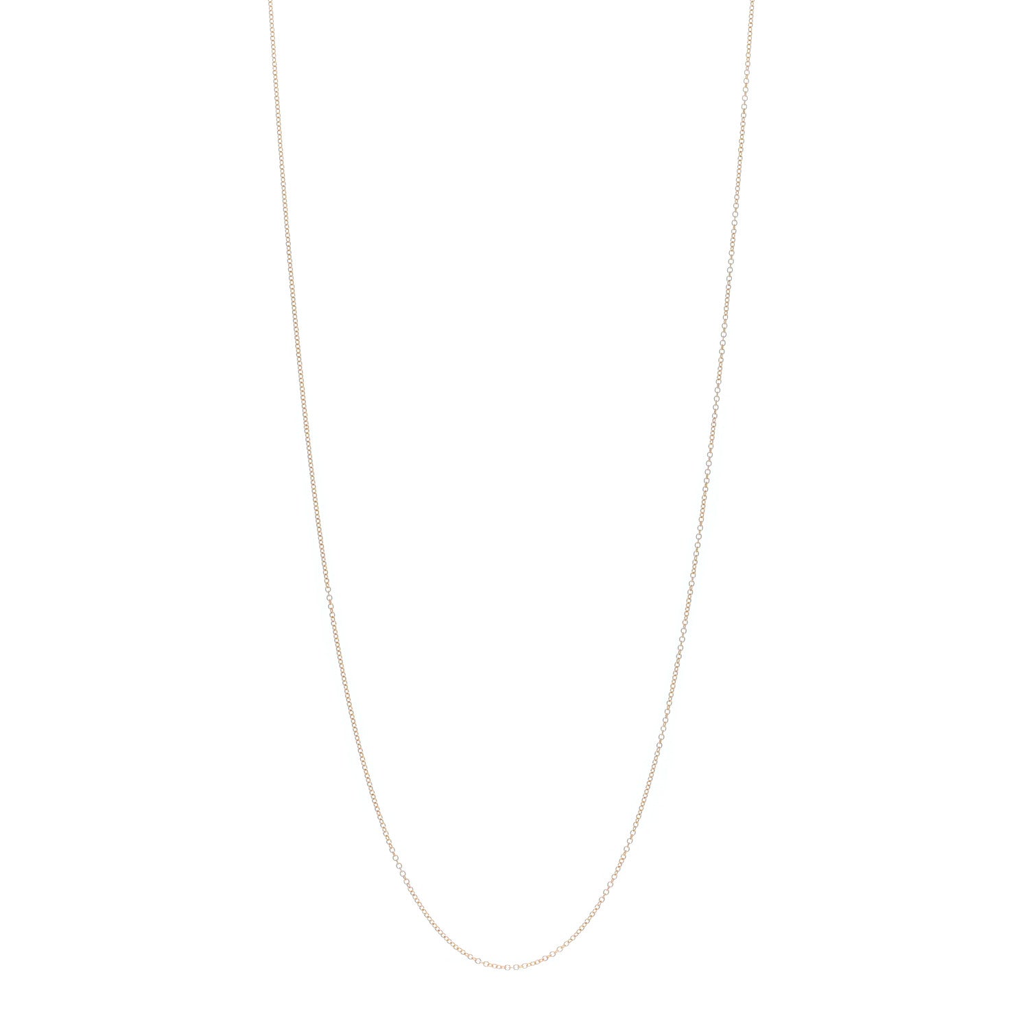 Tiffany 18K Rose Gold Chain Necklace 24" 1 of 4