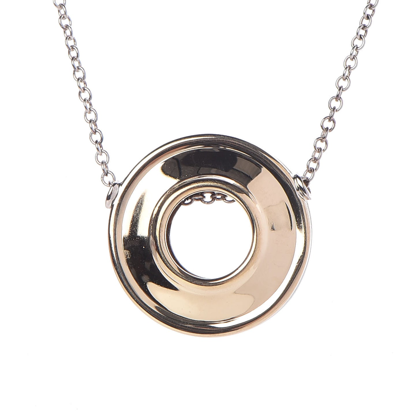 Sterling Silver 18K Yellow Gold Paloma Picasso Magic Reversible Pendant Necklace
