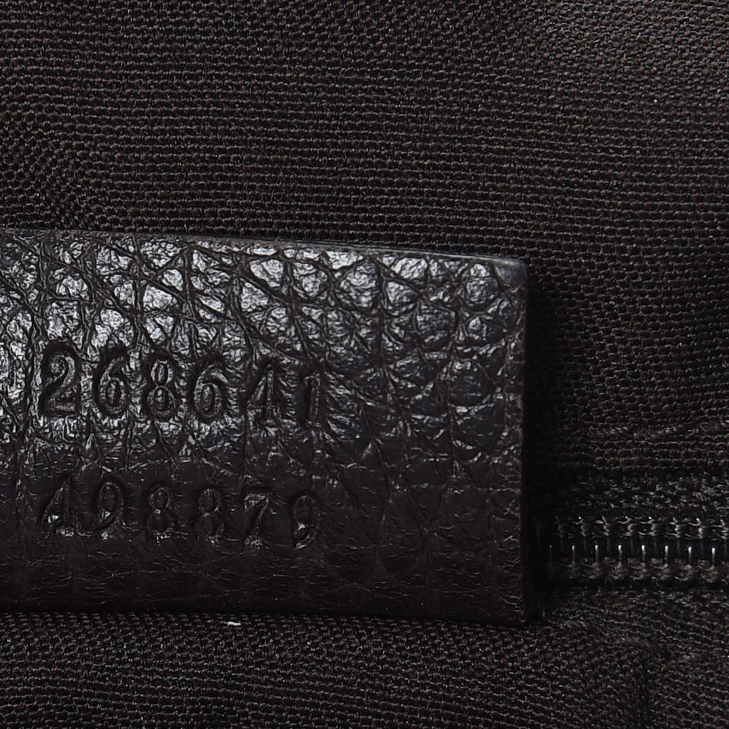 Crystal Monogram Medium Abbey Convertible Tote Dark Brown