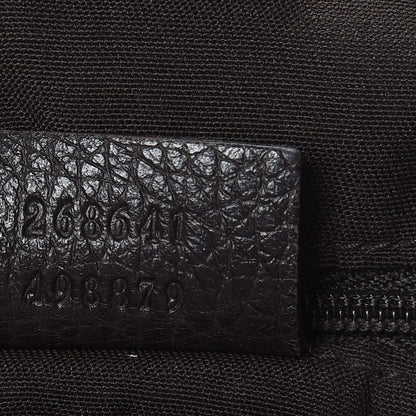 Gucci Crystal Monogram Medium Abbey Convertible Tote Dark Brown 7 of 10