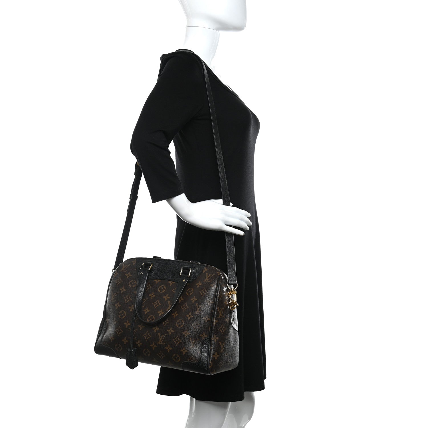 Louis Vuitton Monogram Retiro NM Black 2 of 11