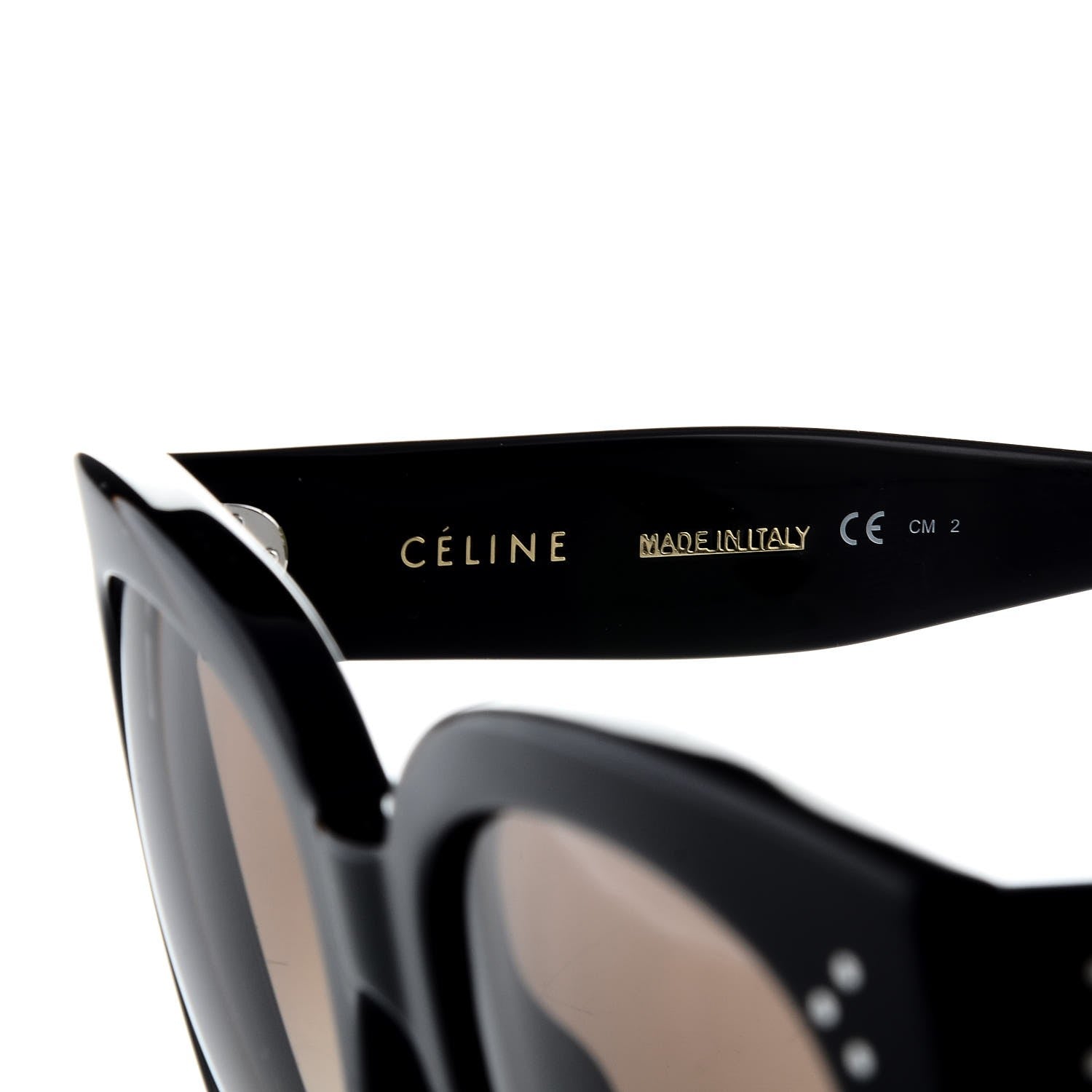 Celine New Audrey Sunglasses CL 41805/S Black 7 of 9