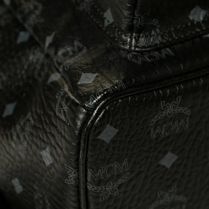 MCM Visetos Medium Side Studs Stark Backpack Black 5 of 8