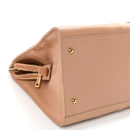 Saint Laurent Textured Calfskin Large Cabas ChYc Beige 9 of 12
