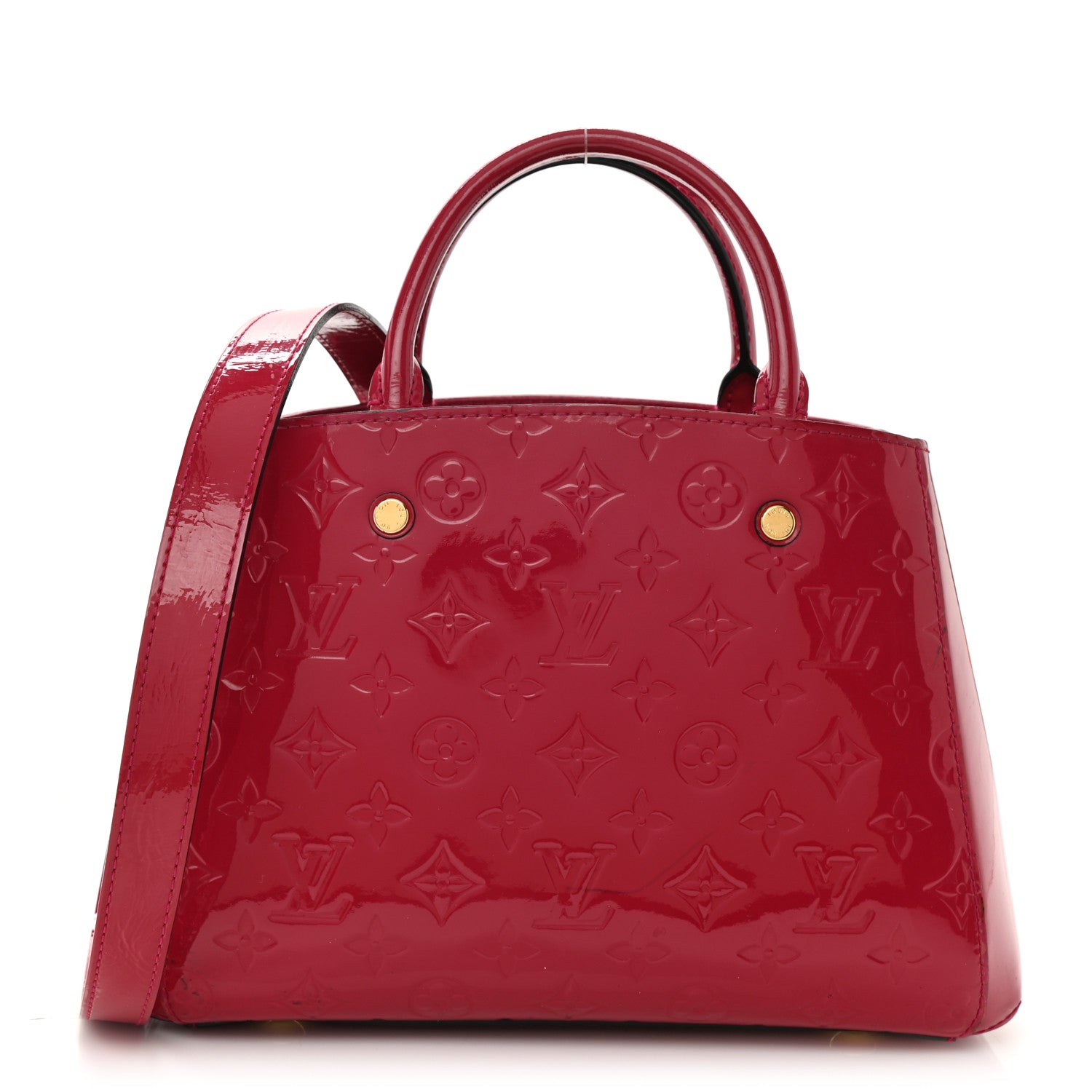 Louis Vuitton Vernis Montaigne BB Magenta 1 of 15
