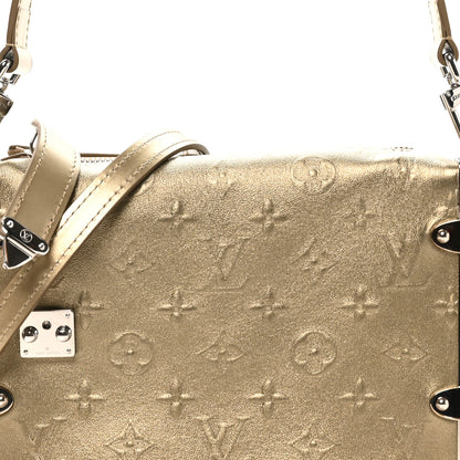 Louis Vuitton Calfskin Debossed Monogram Side Trunk Light Gold 7 of 9