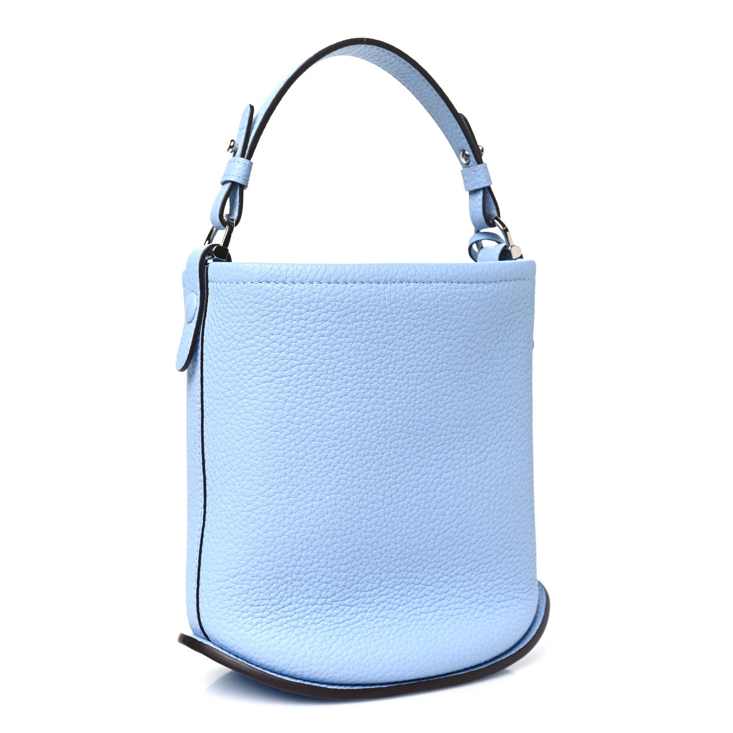 Delvaux Taurillon Mini Pin Daily Surpique Bucket Azure 4 of 9