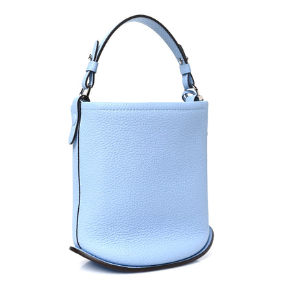 Delvaux Taurillon Mini Pin Daily Surpique Bucket Azure 4 of 9