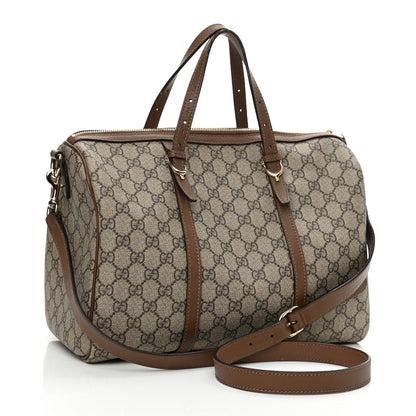 Gucci GG Supreme Monogram Margaux Calfskin Medium Nice Boston Beige Ebony Acero 3 of 12