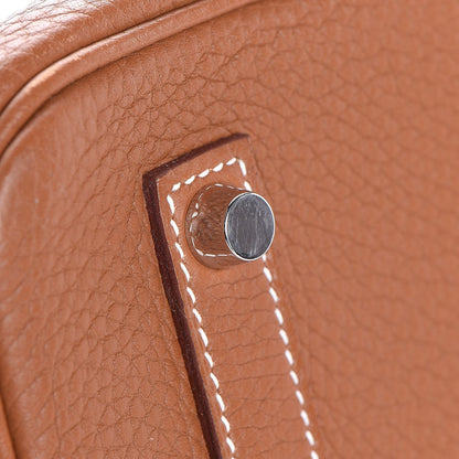 Hermes Taurillon Clemence Birkin 35 Gold 36 of 39