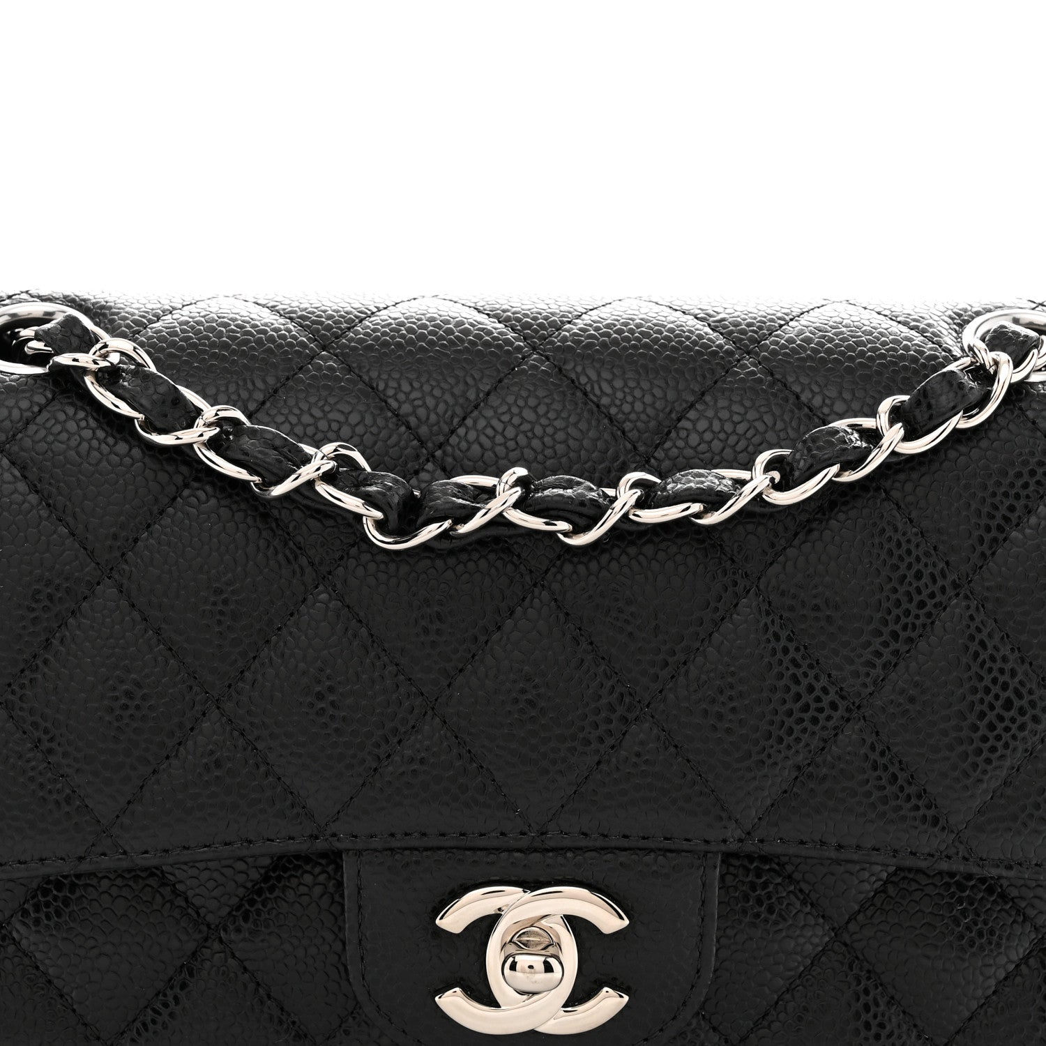 Chanel Caviar Quilted Small Double Flap Black 8 of 10