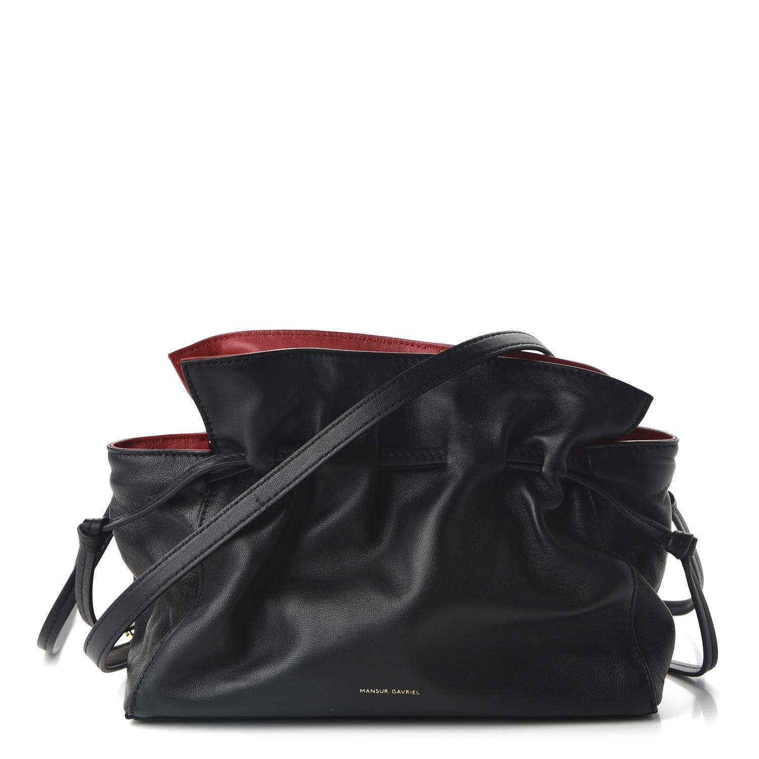 Mansur Gavriel Lambskin Mini Protea Bag Black Flamma 1 of 10