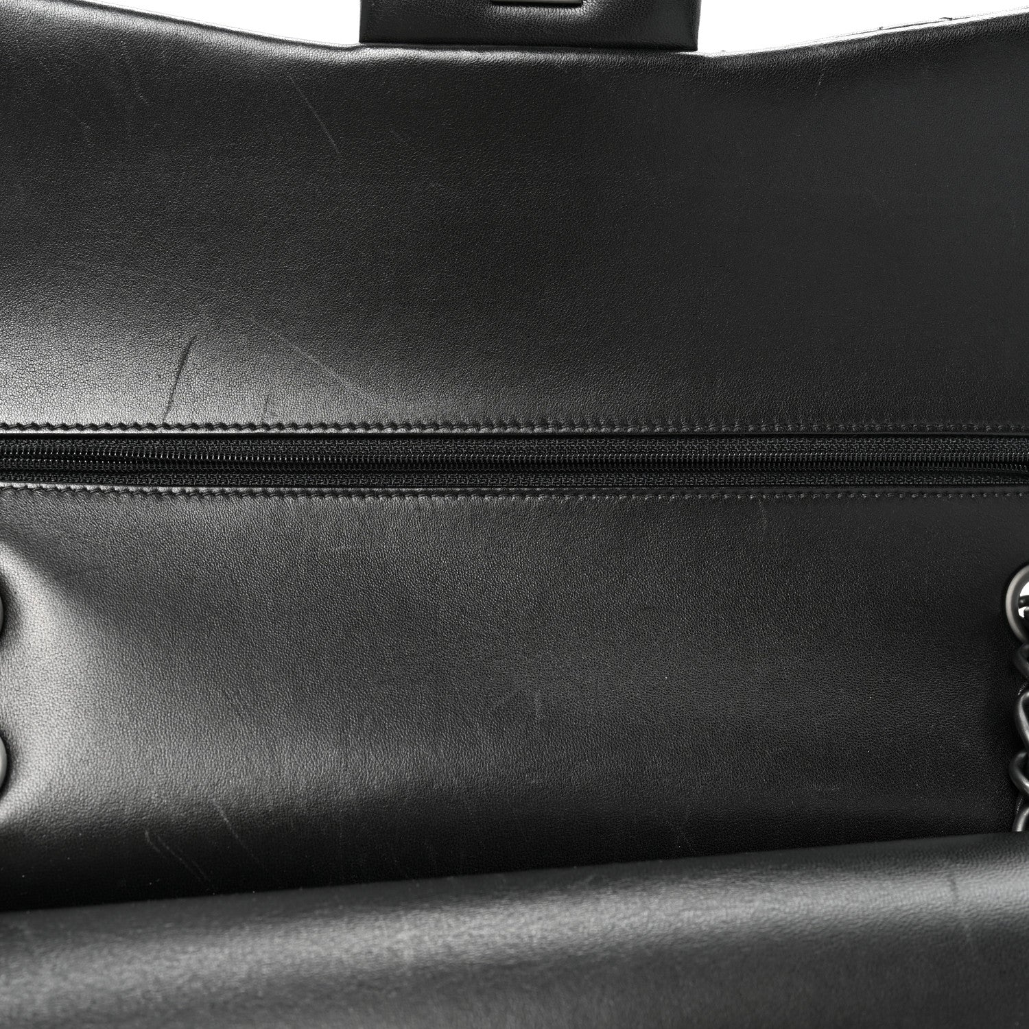 Chanel Lambskin Quilted Jumbo Double Flap So Black 9 of 16