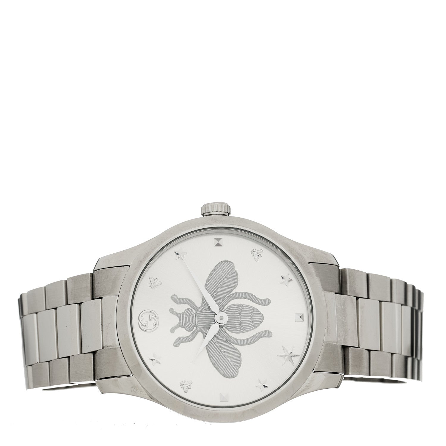 Gucci Stainless Steel 38mm G-Timeless Bee Quartz Watch 2 of 5