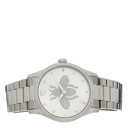 Gucci Stainless Steel 38mm G-Timeless Bee Quartz Watch 2 of 5