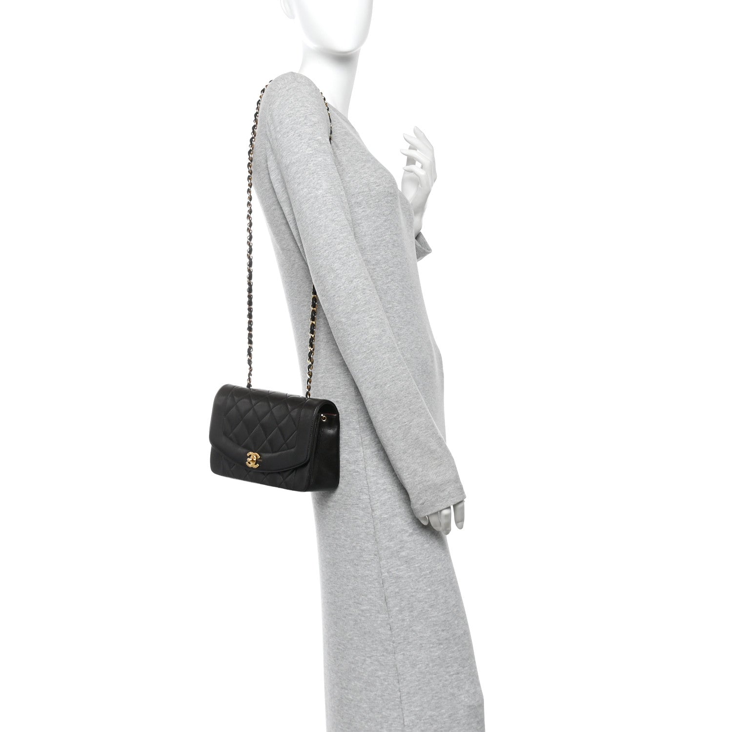 Chanel Lambskin Quilted Small Single Flap Black 2 of 11