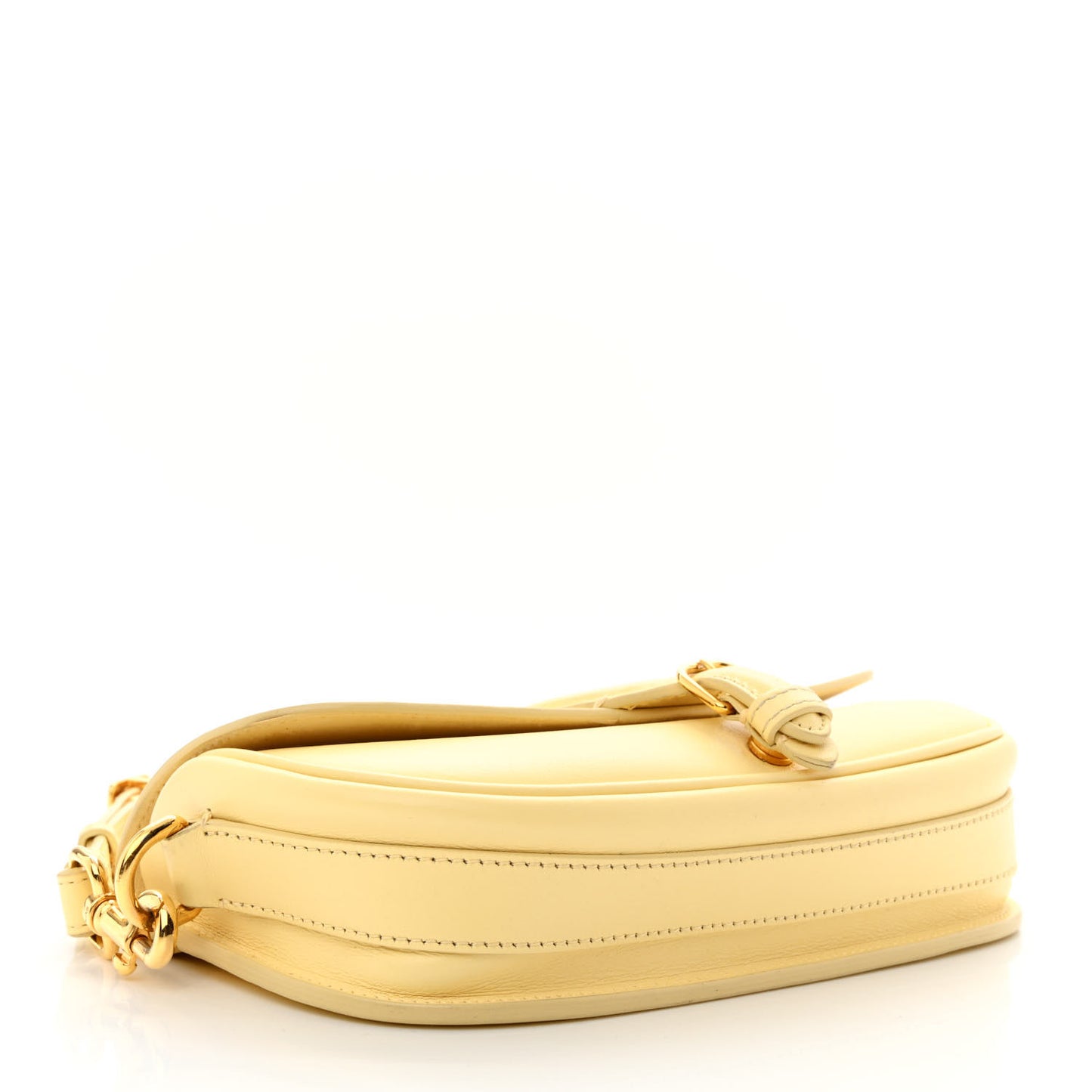 Box Calfskin East West Bobby Bag Pale Yellow