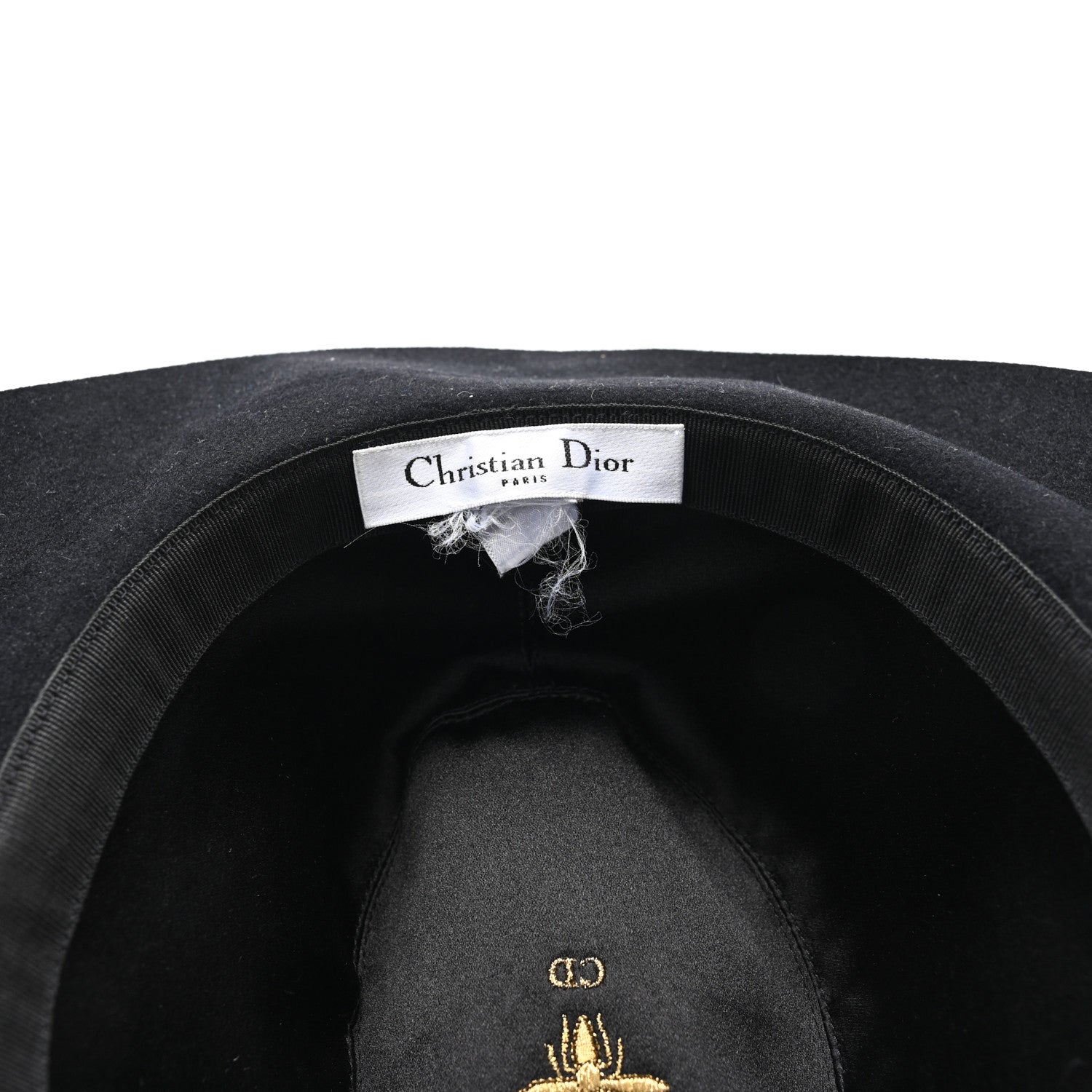 Christian Dior Rabbit Felt Dior Hat Black 8 of 8