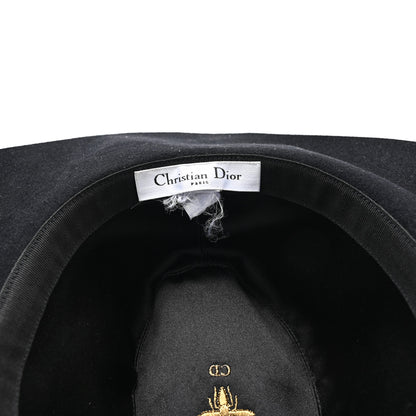 Christian Dior Rabbit Felt Dior Hat Black 8 of 8