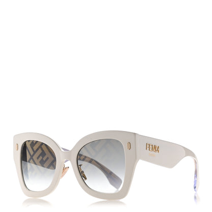 Fendi Acetate FF Sunglasses FF 0434/G/S White Gold 1 of 8