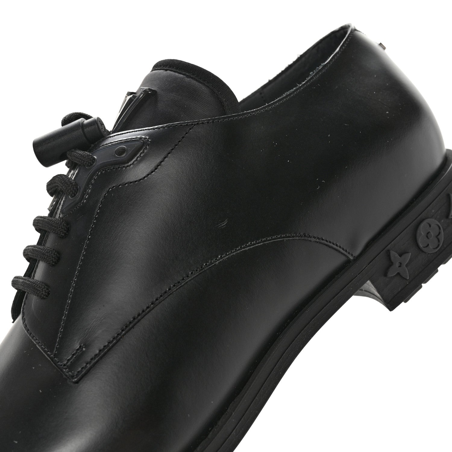 Louis Vuitton Calfskin Mens Vendome Flex Derby 9 Black 8 of 11