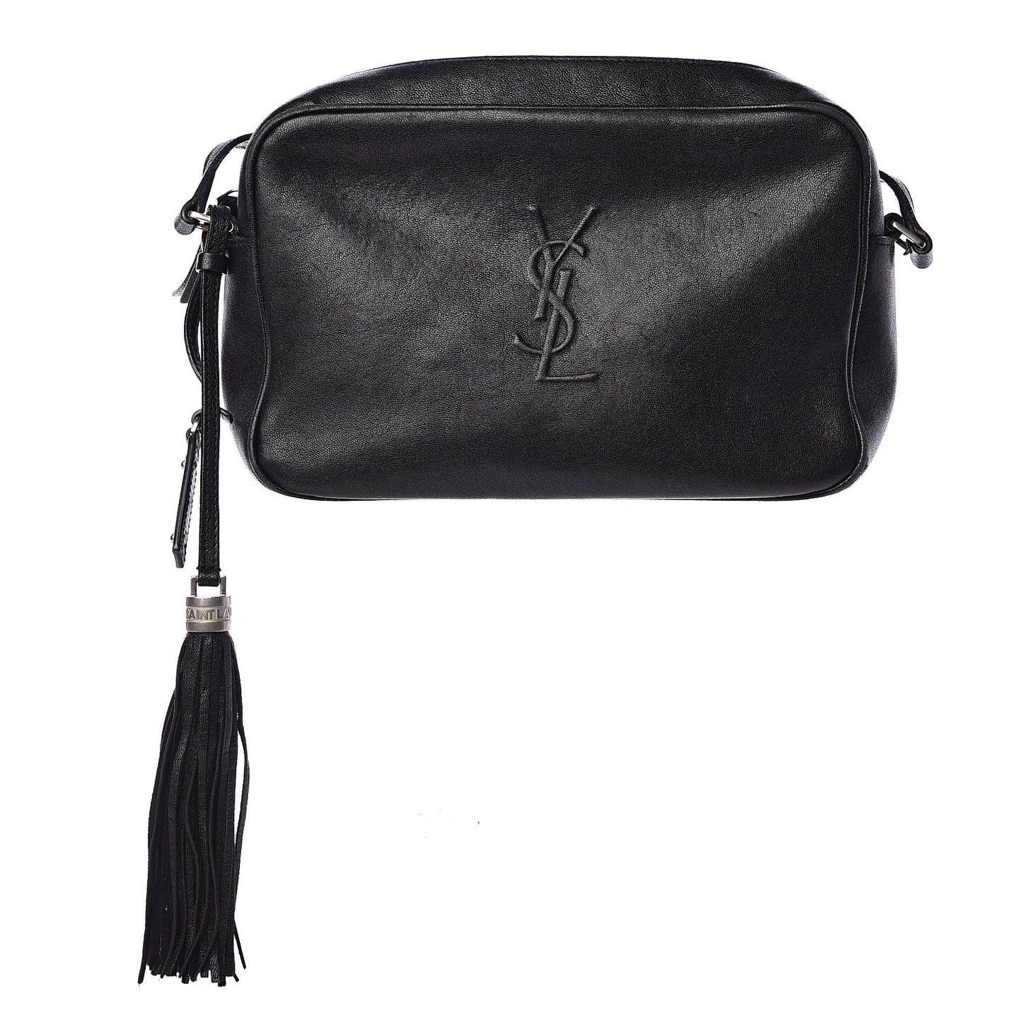 Lambskin Monogram Small Lou Camera Bag Black