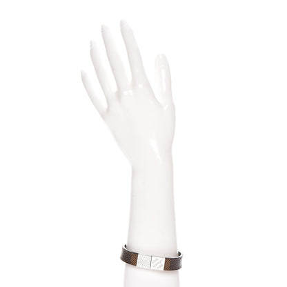 Louis Vuitton Damier Ebene Pull It Bracelet 19 2 of 6