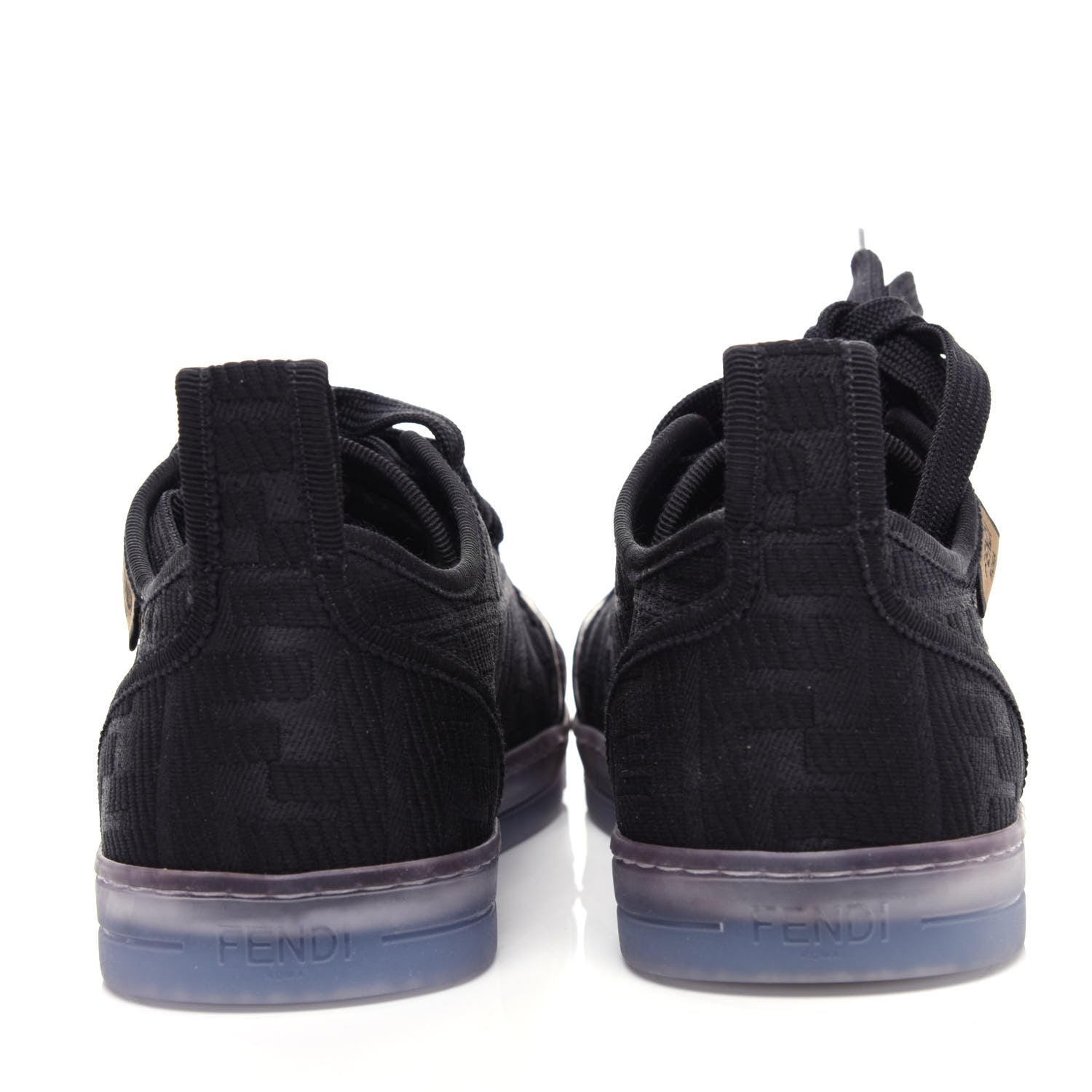 Fendi Corda FF Promenade Low Top Sneakers 37.5 Black 6 of 10