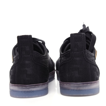 Fendi Corda FF Promenade Low Top Sneakers 37.5 Black 6 of 10