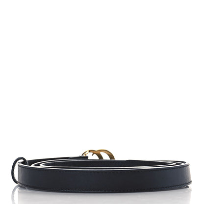 Gucci Calfskin Double G 20mm Belt 120 48 Black 2 of 6