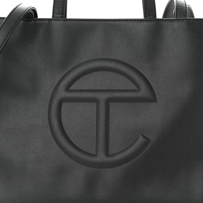 Telfar Vegan Leather Medium Shopping Bag Black 7 of 10