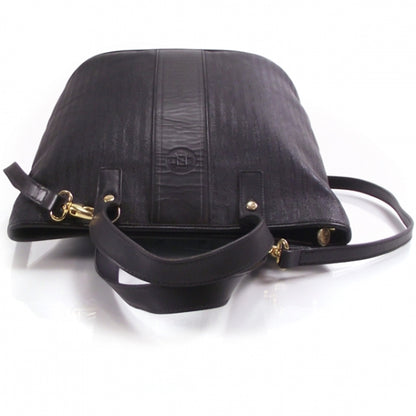 Fendi Vintage Leather Striped Tote 6 of 11