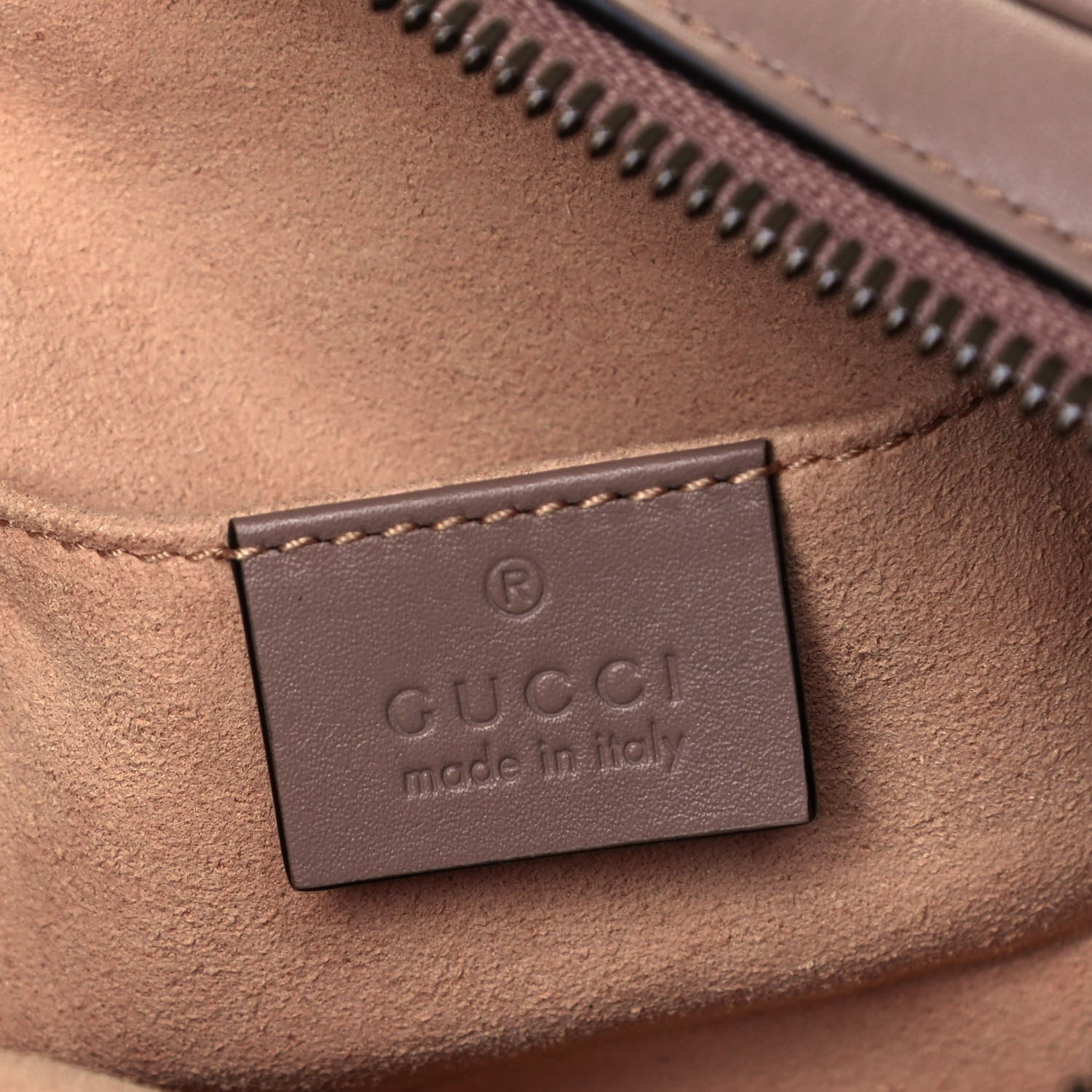 Gucci Calfskin Matelasse GG Marmont Belt Bag 85 34 Porcelain Rose 7 of 12