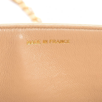 Chanel Lambskin Quilted Small Single Flap Beige 10 of 16