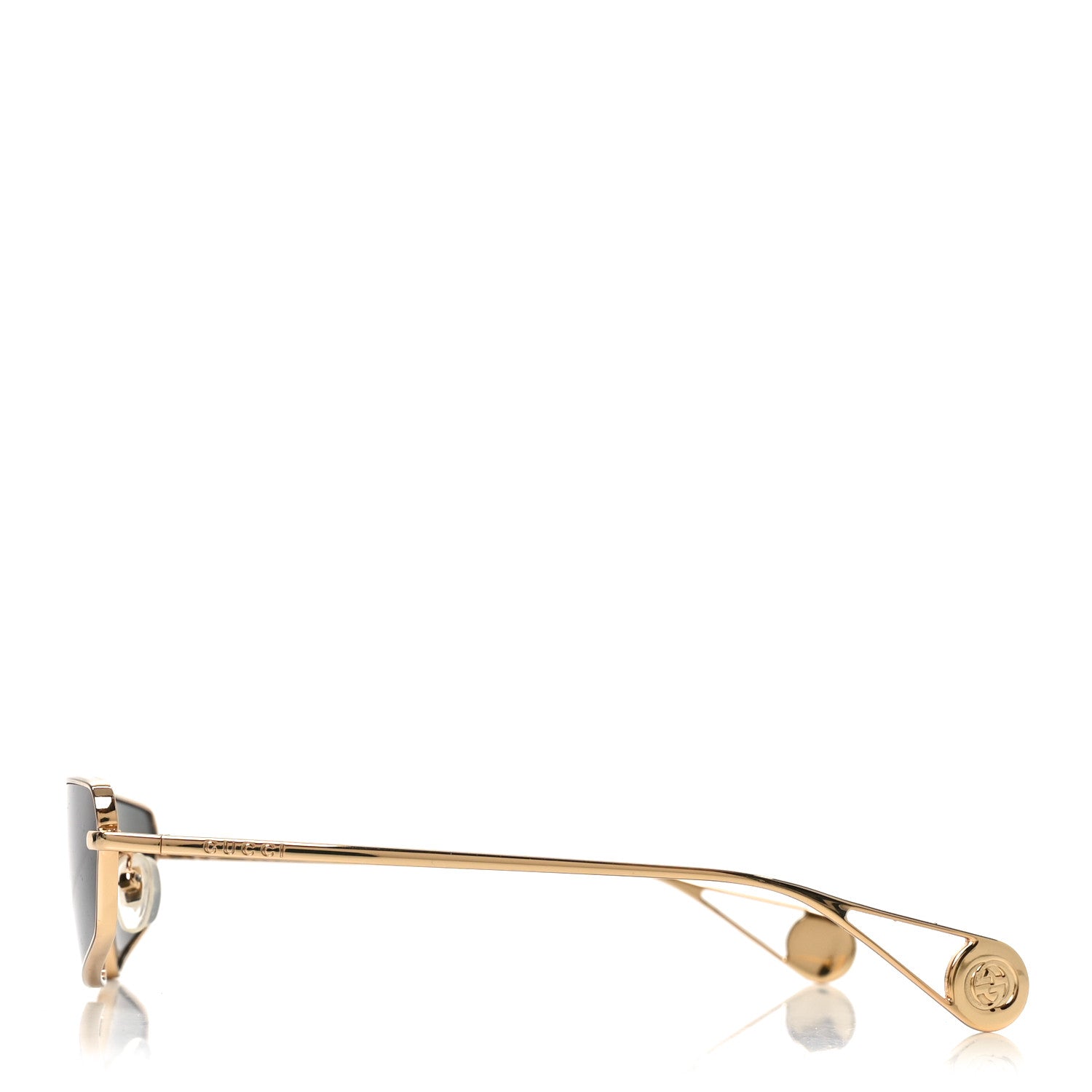 Gucci Metal Cat Eye Sunglasses GG0537S Gold 3 of 7