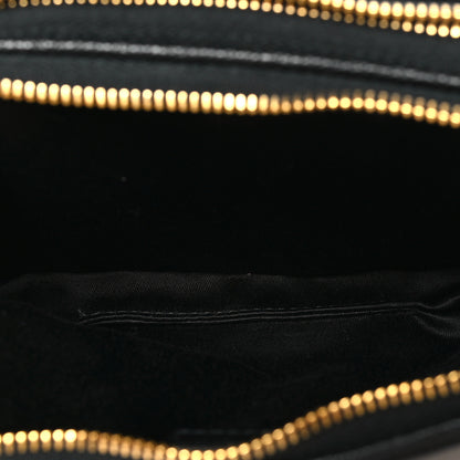 Miu Miu Goatskin Madras Double Zip Pochette Clutch Black 5 of 11