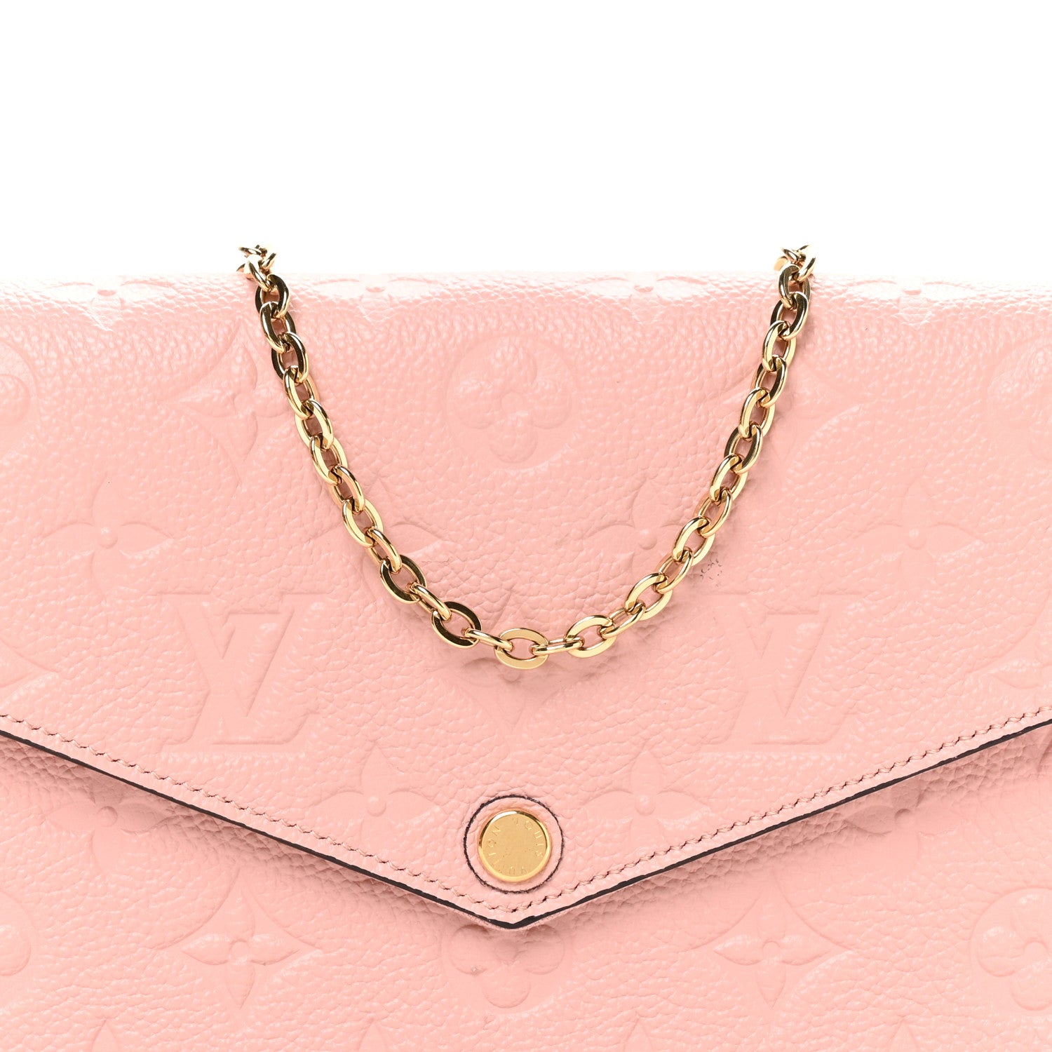 Louis Vuitton Empreinte Pochette Felicie Chain Wallet Rose Poudre 8 of 11
