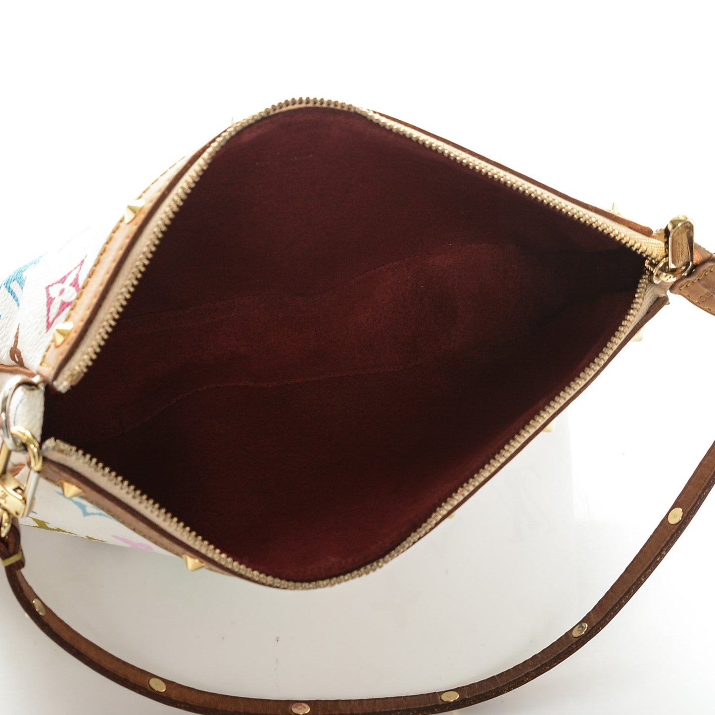 Monogram Multicolor Pochette Accessories White