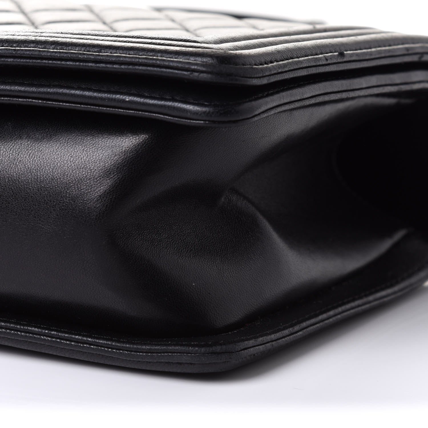 Chanel Lambskin Quilted Medium Boy Flap Black 10 of 11
