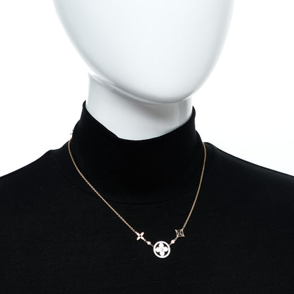 Louis Vuitton 18K Yellow White Rose Gold Diamond Idylle Blossom XL Pendant Necklace 2 of 5