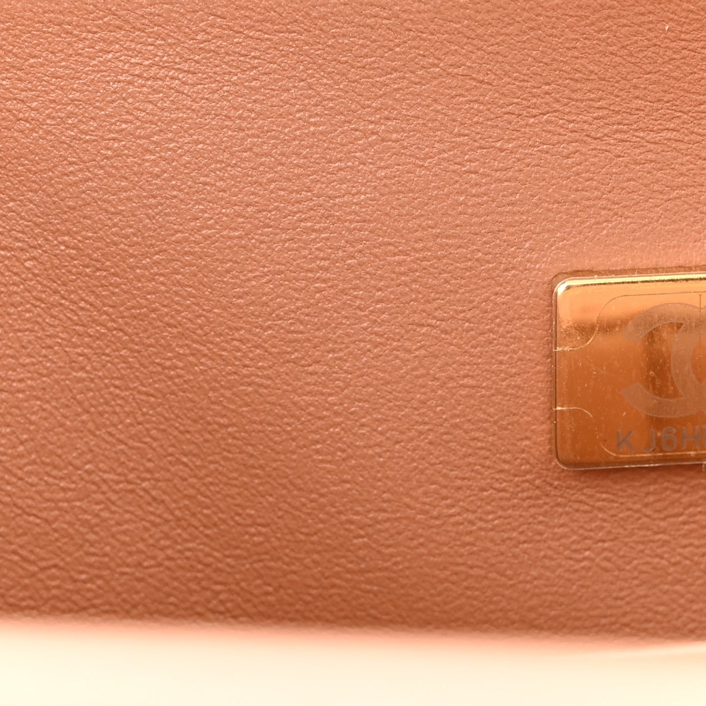 Lambskin Quilted Medium Double Flap Brown